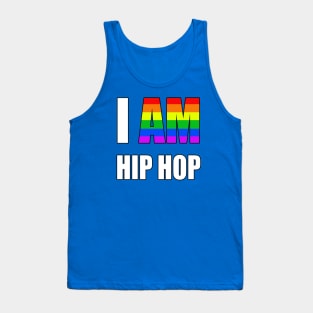 "I AM HIP HOP" RAINBOW LETTER Tank Top